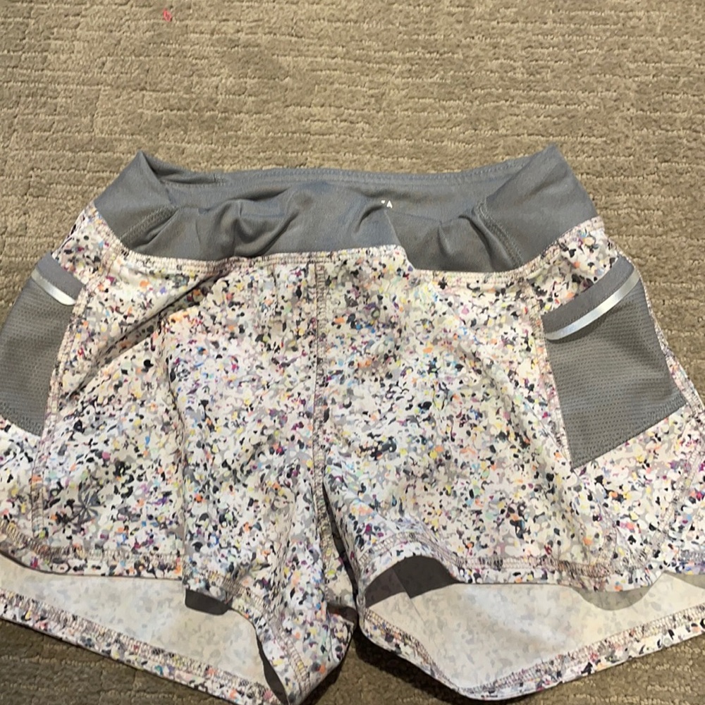 athlete girl shorts , medium 8-10 , multi colored